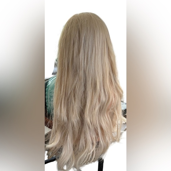 Halloween Long Blonde Wig Adjustable Breathable Cap - Picture 2 of 5
